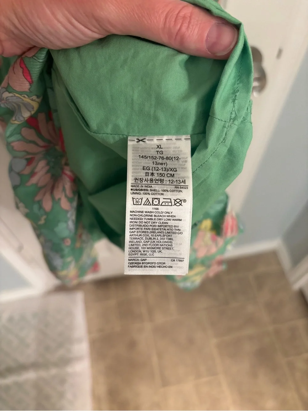 Girls Gap floral sundress size XL 12